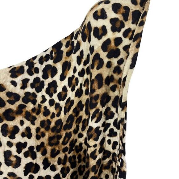 Chicos Womens Ruana Fusion Leopard Print Poncho Jacket Open Draped Top One Size - Picture 5 of 14